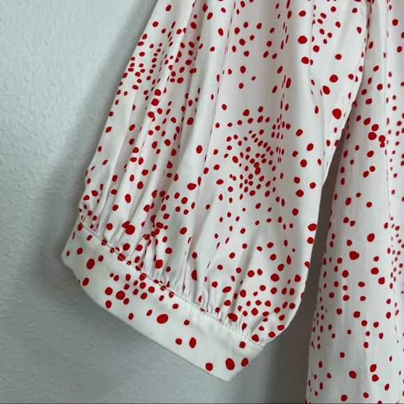 H&M Off Shoulder Button Down Crop Top | Size 2 - Picture 12 of 14